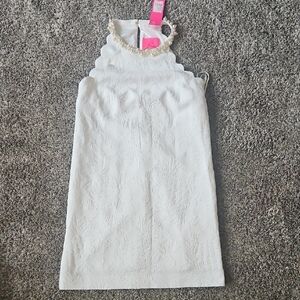 Lilly Pulitzer Pink Tag with White Fabric